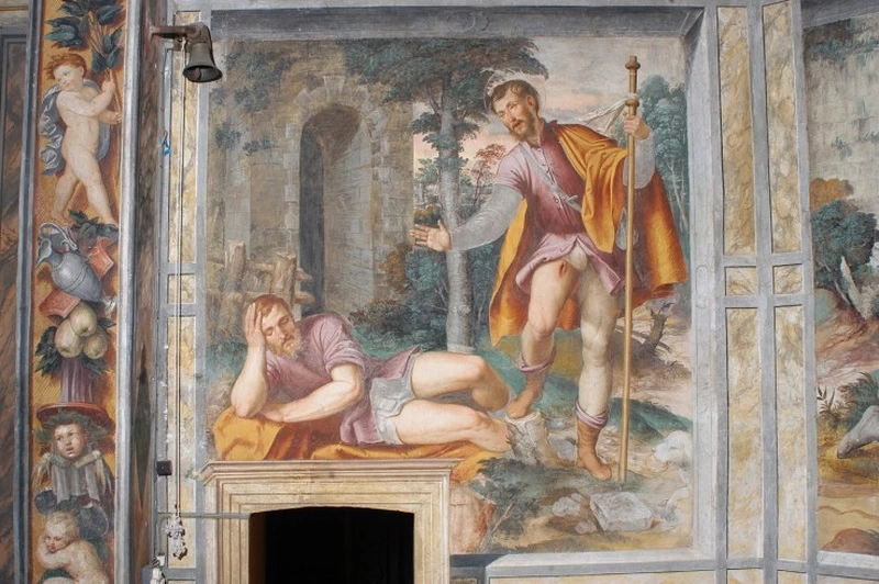 Prima apparizione in sogno di san Rocco a Ambrogio de Bretis - Lodi